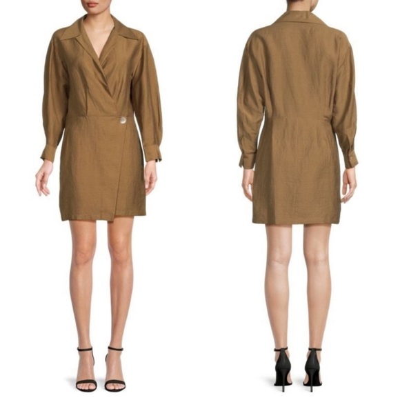 Vince Tan linen blend dress